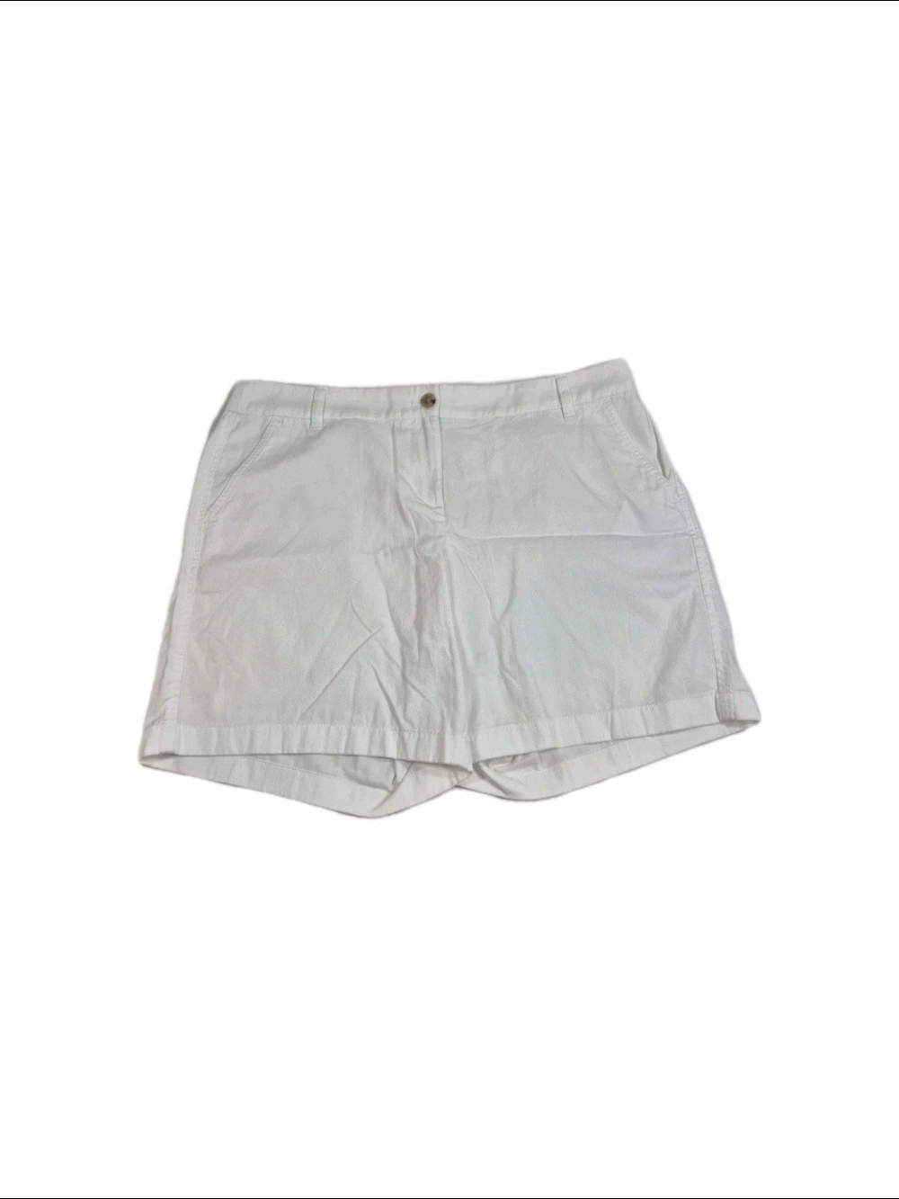 J.Crew Women's Shorts Size 14 White 7" Inseam Classic Chino in White NWT. 54